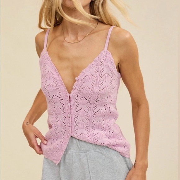 Aerie Sweater Button Front Tank NWT - Picture 2 of 10